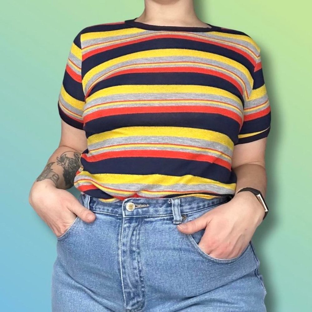 Striped Sweater Tee